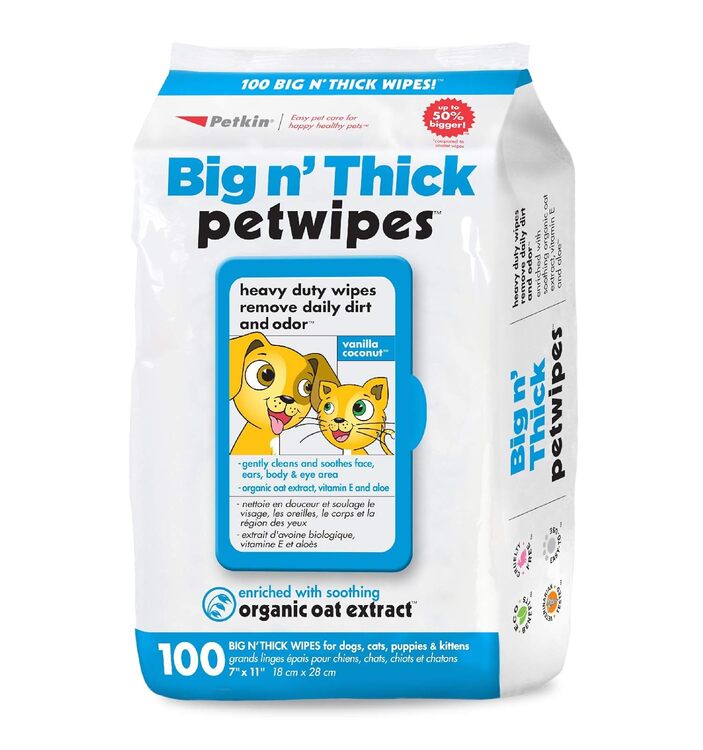 Petkin Thick Pet Wipes